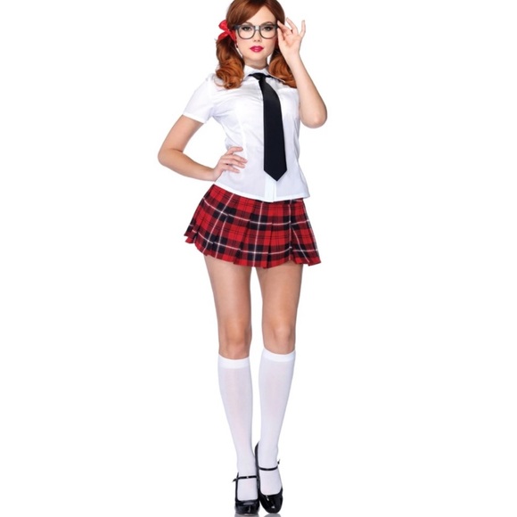 NWT Private School Girl Adult Costume - Picture 1 of 9